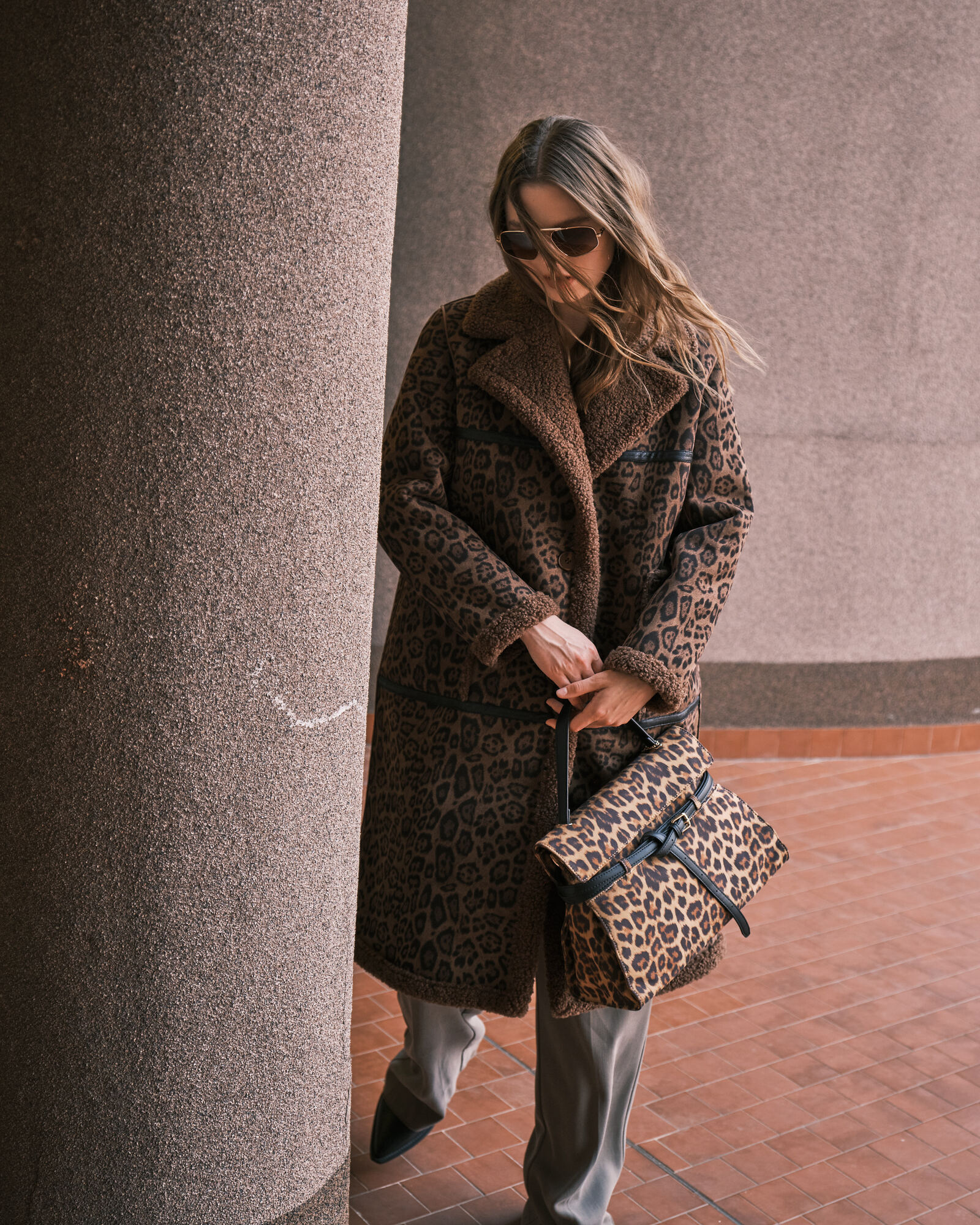 BAG MACULATO/BROWN - AMY-BO312