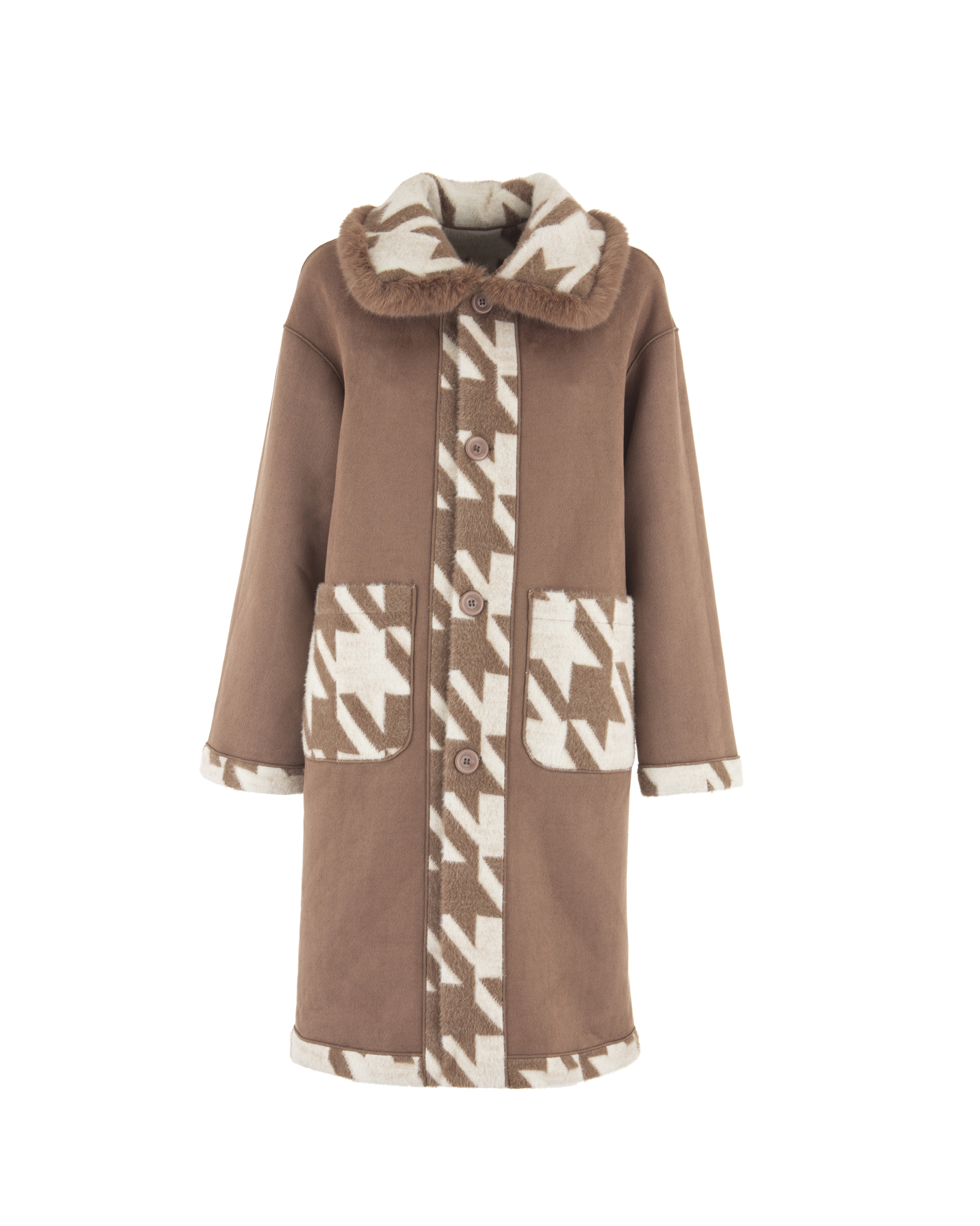 COAT TAUPE - AMU-CP158