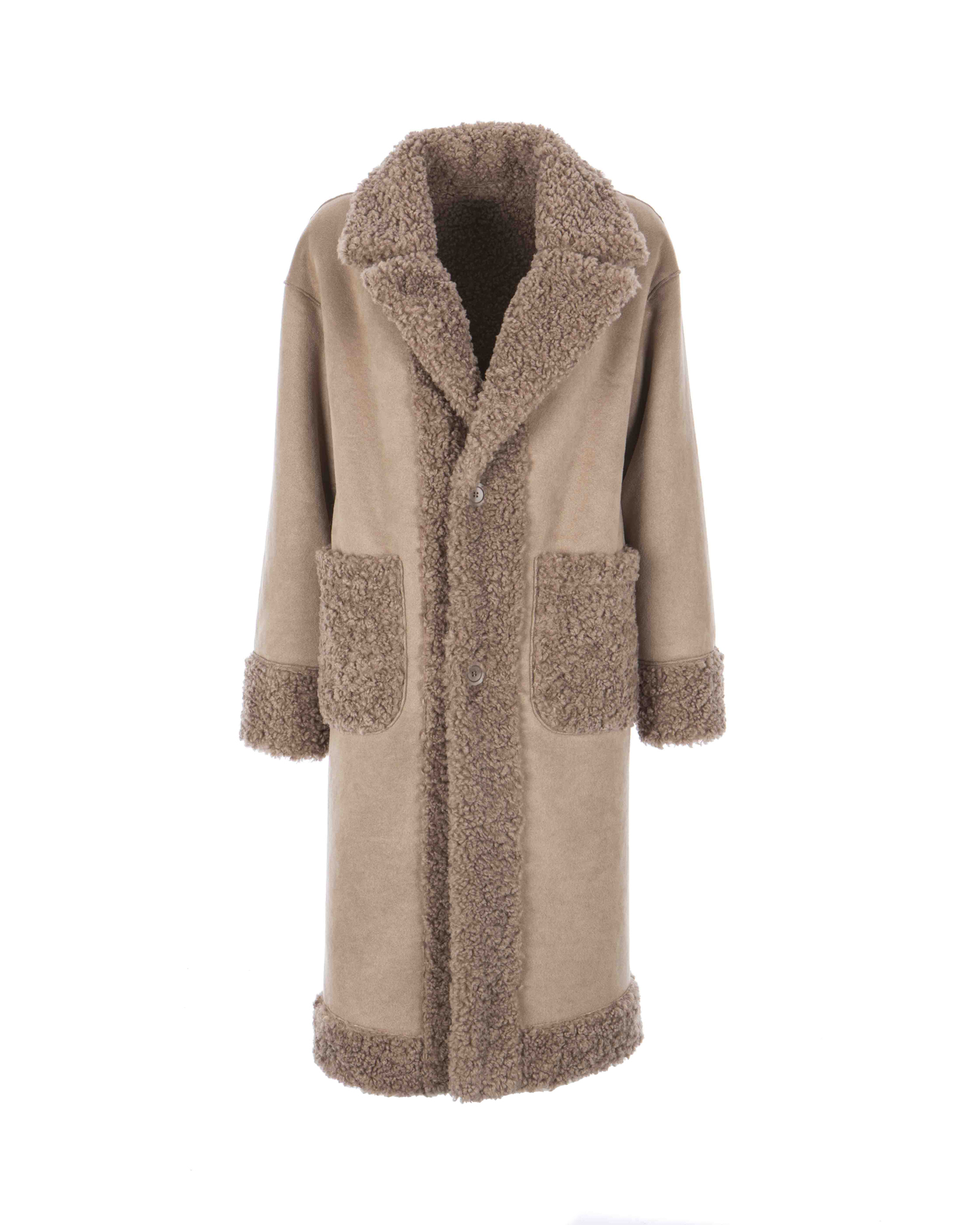 COAT TAUPE - AMU-CP120