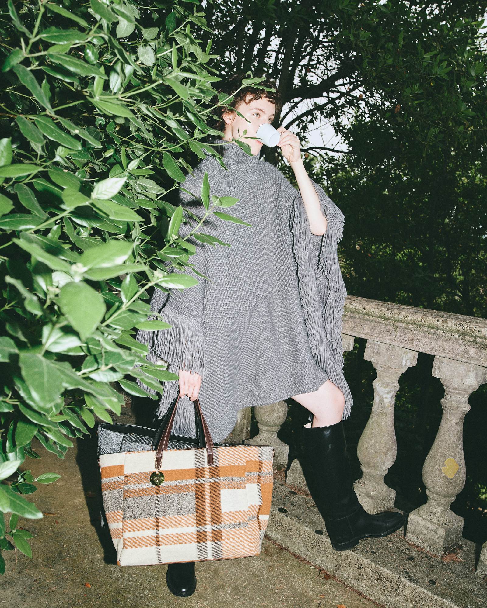 PONCHO GREY - AMU-PC329