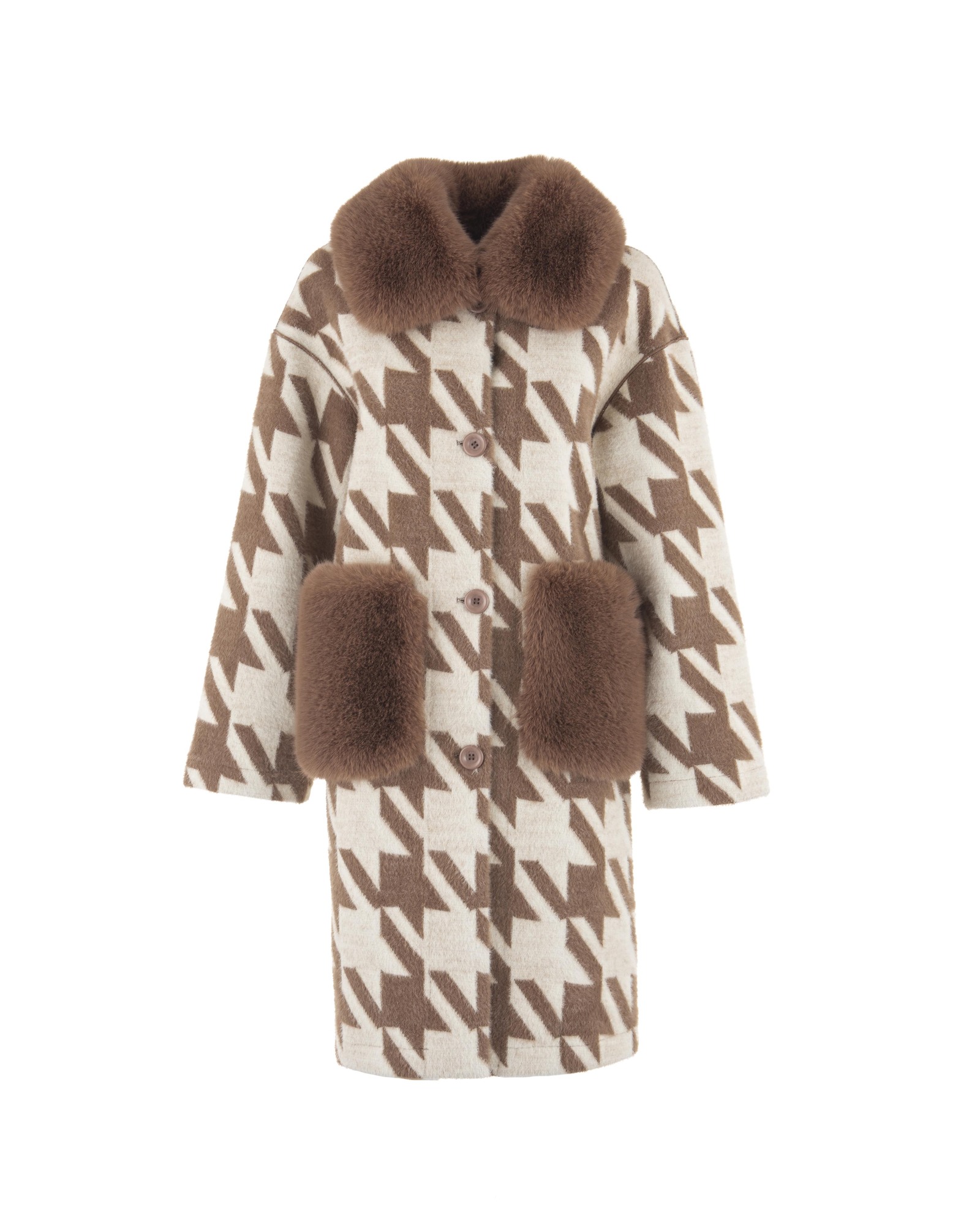 COAT TAUPE - AMU-CP158