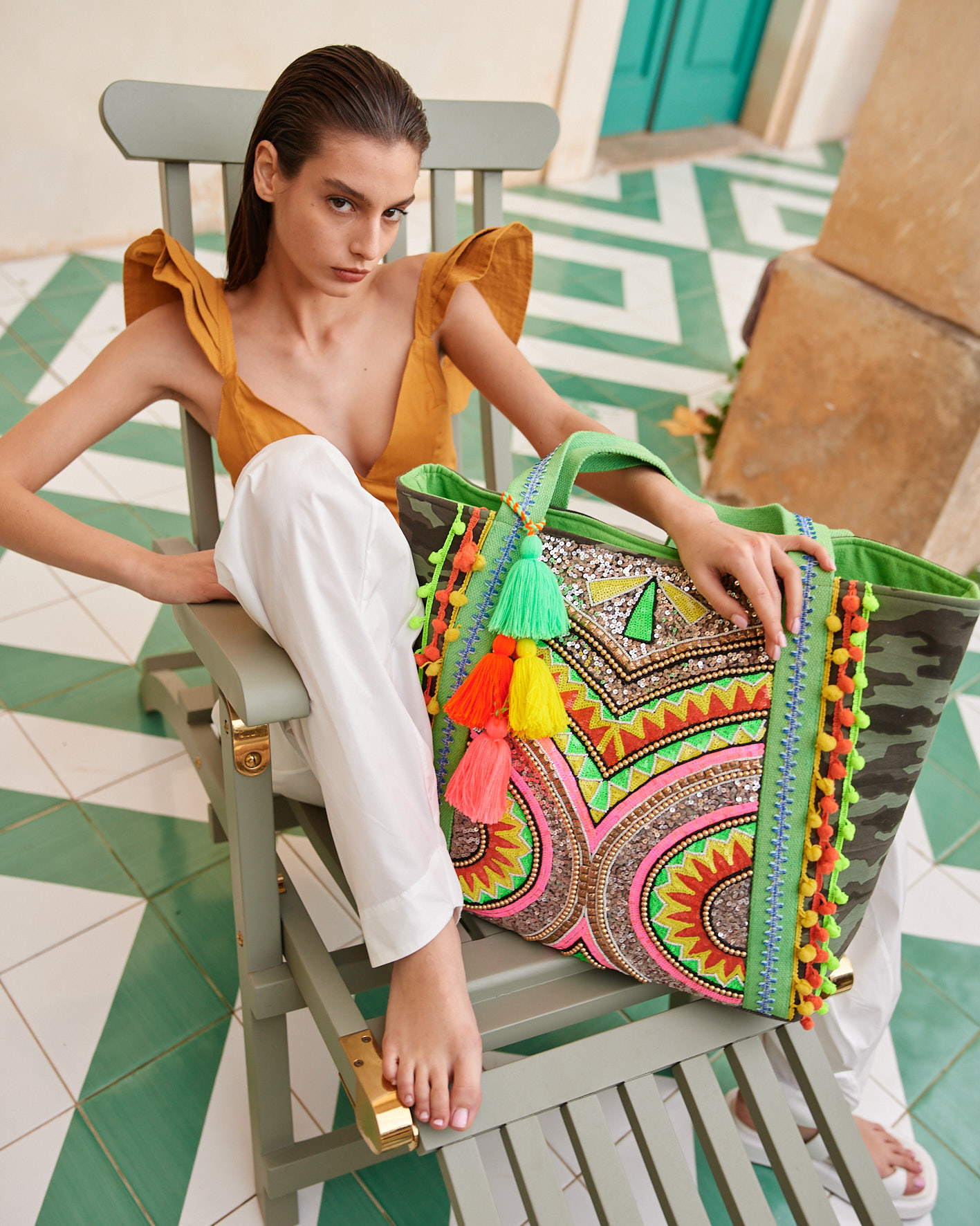 BAG GREEN/YELLOW - AMT-BO1123